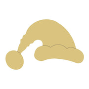 Design By Line Santa Hat MDF Cutout Santa Hat Silhouette - Unfinished For DIY