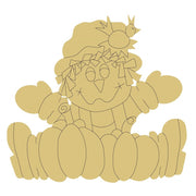Design By Line Scarecrow MDF Cutout Harvest Pumpkin Patch Scene - Unfinished For DIY