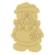 Design By Line Girl Scarecrow MDF Cutout Autumn Decor - Unfinished For DIY