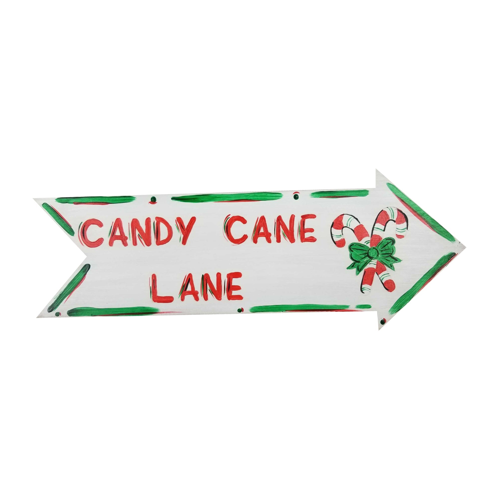 Design By Line Arrow MDF Cutout Candy Cane Lane - Unfinished For DIY