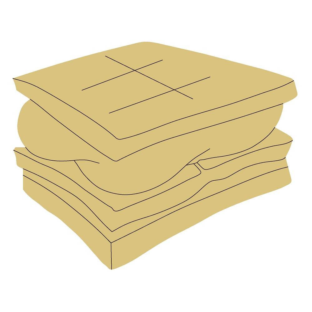 Design By Line Square MDF Cutout Smore - Unfinished For DIY