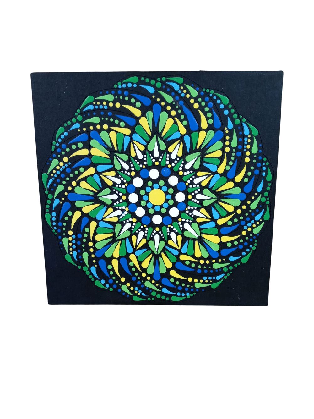 Design By Line Round MDF Cutout Mandala Swirl - Unfinished For DIY