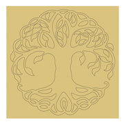 Design By Line Square MDF Cutout Tree Of Life - Unfinished For DIY