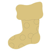 Design By Line Stocking MDF Cutout Polka Dot Pattern - Unfinished For DIY