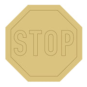 Design By Line Octagon MDF Cutout Stop - Unfinished For DIY