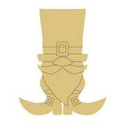 Design By Line Gnome Silhouette MDF Cutout St. Patty's Day Gnome - Unfinished For DIY