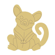 Design By Line Sitting Sugar Glider MDF Cutout Sugar Glider Silhouette - Unfinished For DIY
