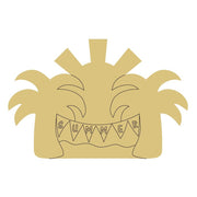 Design By Line Palm Tree Scene MDF Cutout Summer Banner - Unfinished For DIY