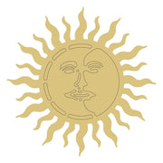 Design By Line Sun MDF Cutout With Face - Unfinished For DIY