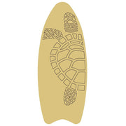 Design By Line Surfboard MDF Cutout Turtle Design - Unfinished For DIY