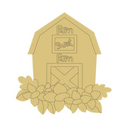 Design By Line Barn MDF Cutout Farm Sweet Farm - Unfinished For DIY