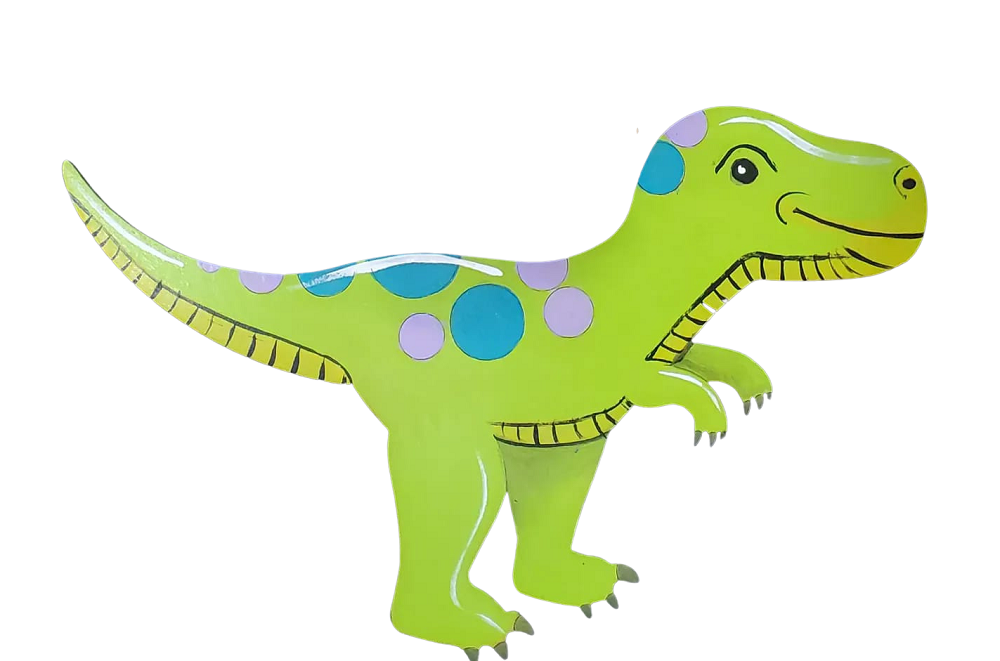 Design By Line T-Rex MDF Cutout Circle Pattern - Unfinished For DIY