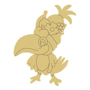 Design By Line Toucan MDF Cutout Tropical Fruit Crown - Unfinished For DIY