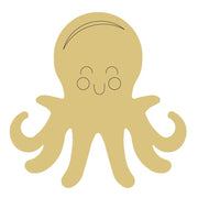 Design By Line Octopus MDF Cutout Silhouette - Unfinished For DIY