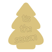 Design By Line Tree MDF Cutout Tis The Season - Unfinished For DIY
