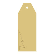 Design By Line Tag MDF Cutout Tree Silhouette - Unfinished For DIY