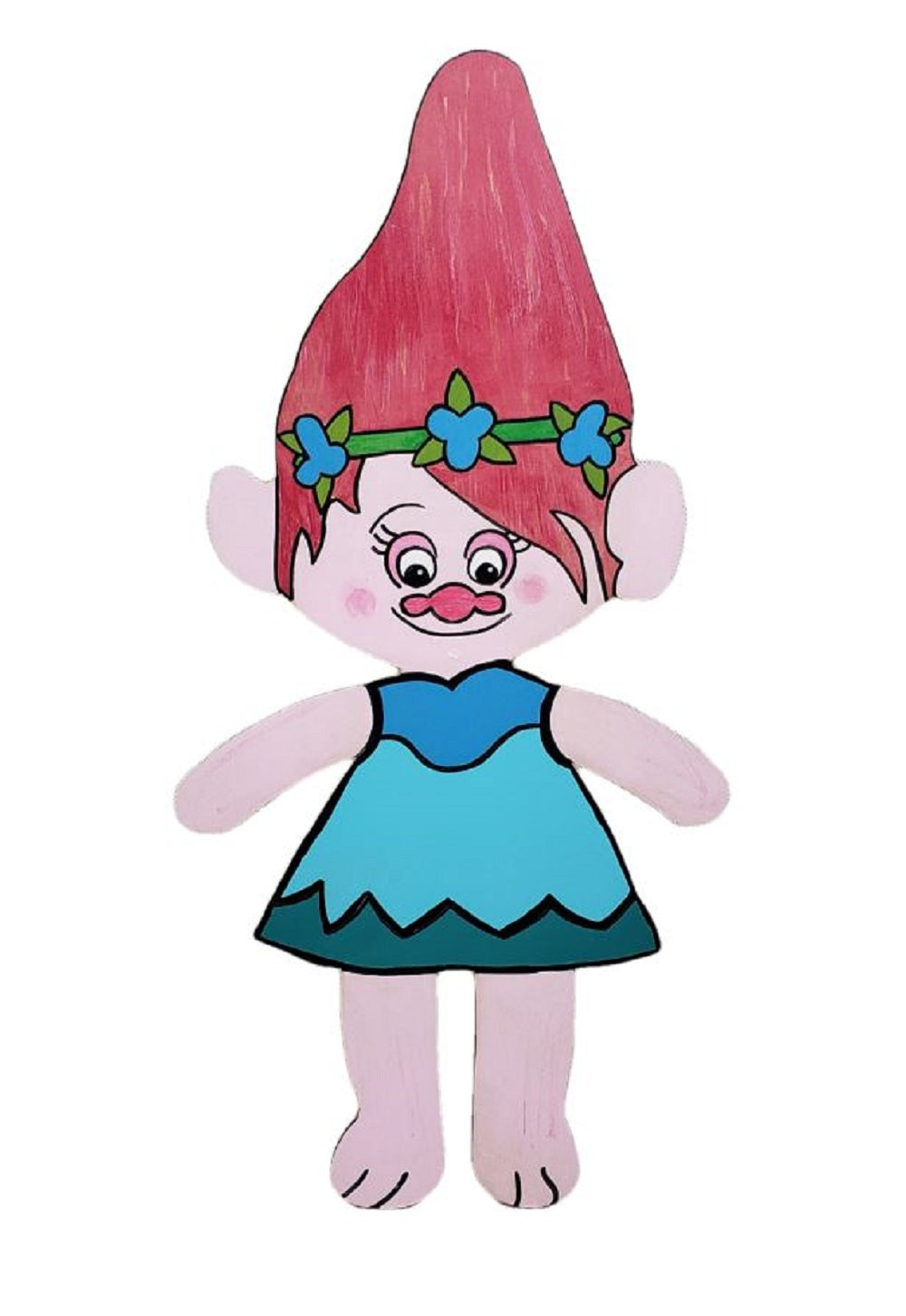 Basic Shape Troll MDF Cutout Silhouette - Unfinished For DIY