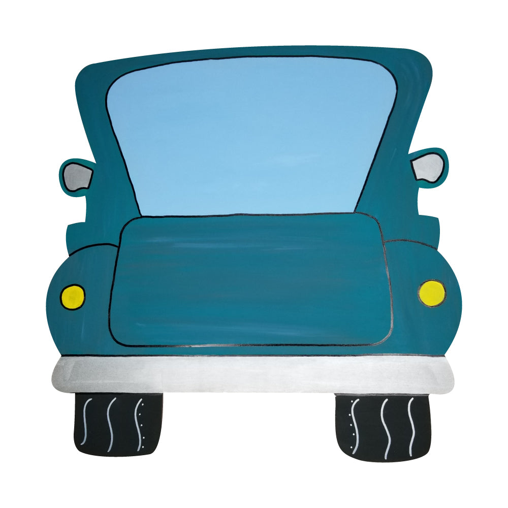 Basic Shape Truck MDF Cutout Vintage Pickup Silhouette - Unfinished For DIY