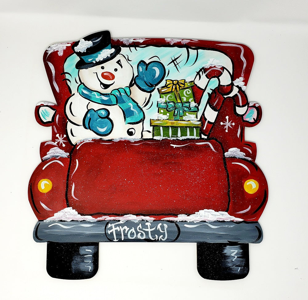 Basic Shape Truck MDF Cutout Vintage Pickup Silhouette - Unfinished For DIY