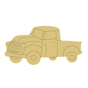 Design By Line Pickup Truck MDF Cutout Vintage Line Art - Unfinished For DIY