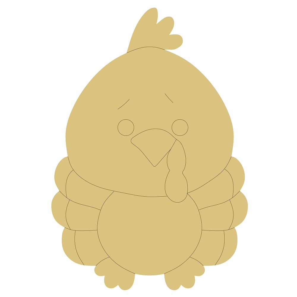 Design By Line Turkey MDF Cutout Silhouette - Unfinished For DIY