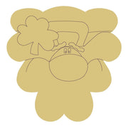 Design By Line Leprechaun  MDF Cutout With Shamrock - Unfinished For DIY