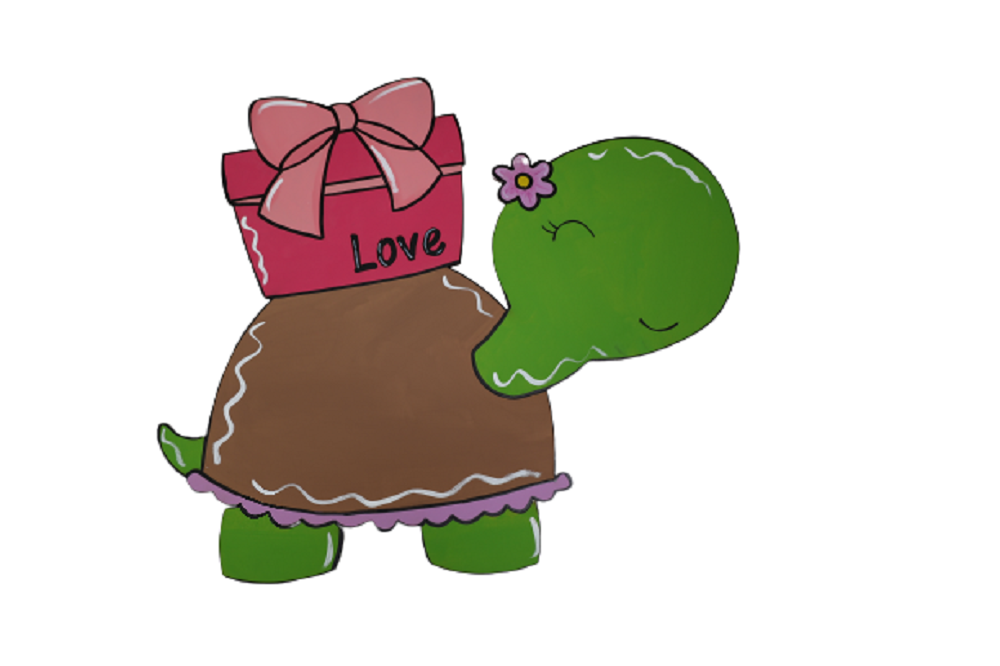Basic Shape Turtle MDF Cutout Silhouette Style 6 - Unfinished For DIY