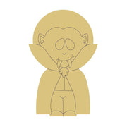Design By Line Vampire MDF Cutout Vampire Silhouette - Unfinished For DIY