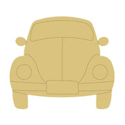 Design By Line Beetle MDF Cutout Front Silhouette - Unfinished For DIY