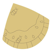 Design By Line Watermelon Slice MDF Cutout Ants - Unfinished For DIY