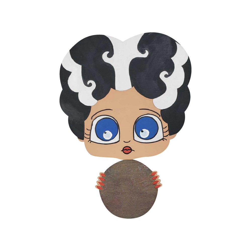 Design By Line Head MDF Cutout Witch - Unfinished For DIY