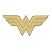 Design By Line WW Logo MDF Cutout Wonder Woman - Unfinished For DIY