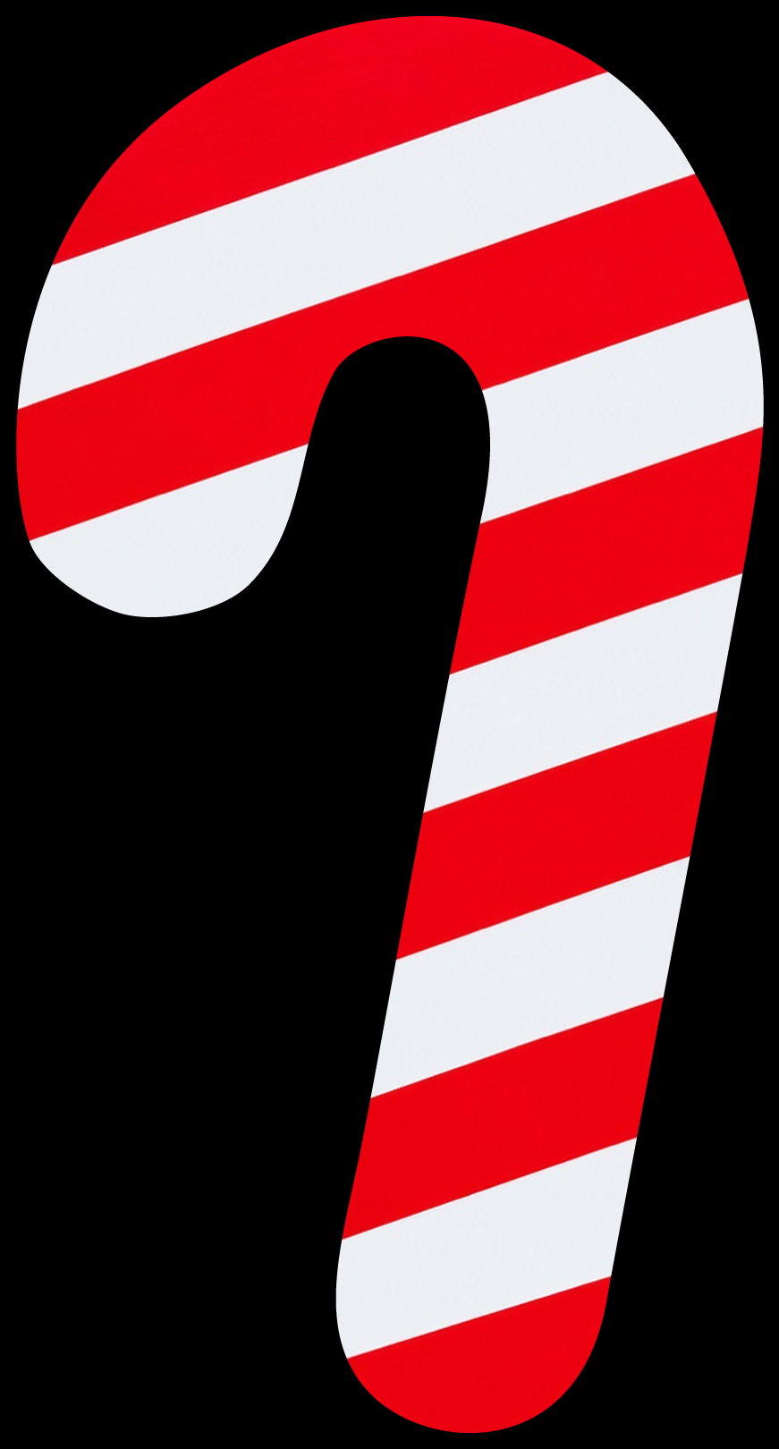 Molly Cummings (DOOR MATS BY MOLLY) WHITE CANDY CANE RED STRIPES