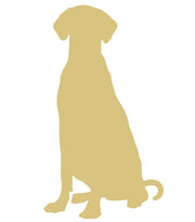 Basic Shape Dog MDF Cutout Silhouette Style 11 - Unfinished For DIY