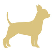 Basic Shape Chihuahua  MDF Cutout Plain - Unfinished For DIY