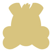 Basic Shape Dog And Bone MDF Cutout Silhouette - Unfinished For DIY