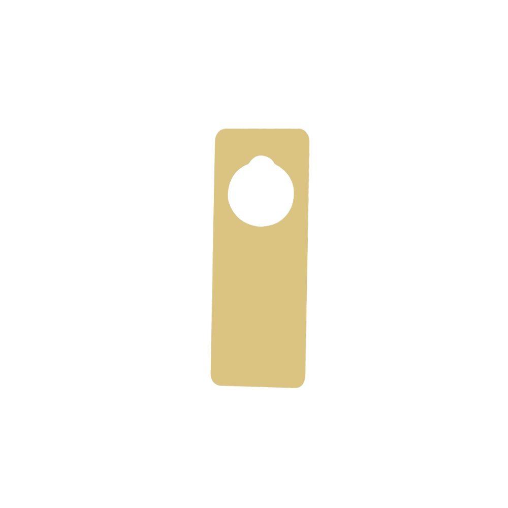 Basic Shape Door Hanger MDF Cutout Circle Cutout - Unfinished For DIY