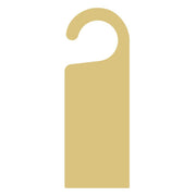 Basic Shape Door Hanger MDF Cutout Silhouette Style 2 - Unfinished For DIY