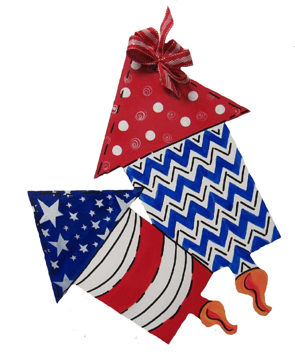 Basic Shape Fireworks MDF Cutout Double Fireworks - Unfinished For DIY