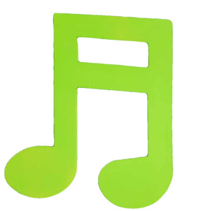 Basic Shape Note MDF Cutout Music Note Silhouette - Unfinished For DIY