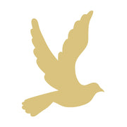 Basic Shape Dove MDF Cutout Silhouette Style 4 - Unfinished For DIY