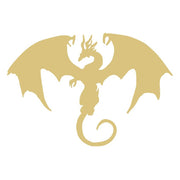 Basic Shape Dragon MDF Cutout Dragon Silhouette - Unfinished For DIY
