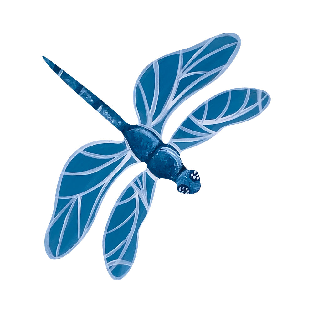 Basic Shape Dragonfly MDF Cutout Silhouette - Unfinished For DIY