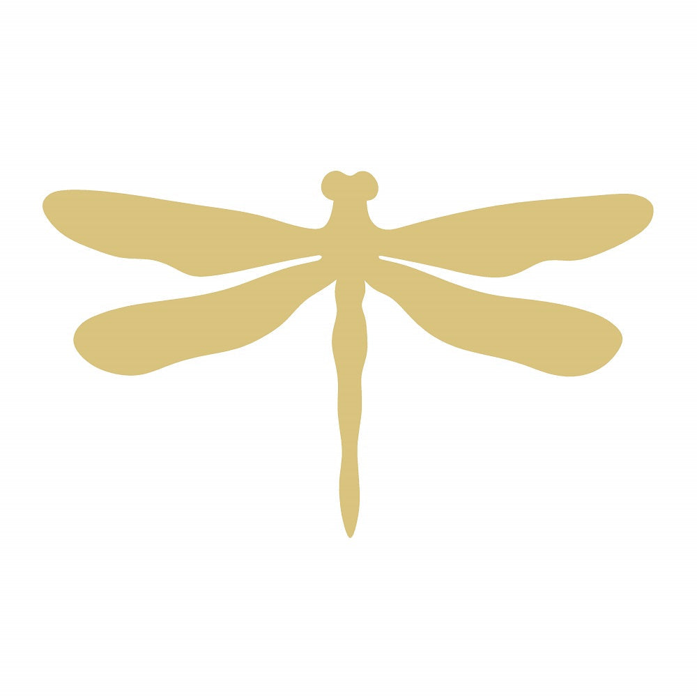 Basic Shape Dragonfly MDF Cutout Realistic Silhouette - Unfinished For DIY