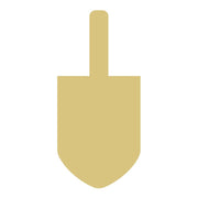 Basic Shape Shovel MDF Cutout Dreidel - Unfinished For DIY