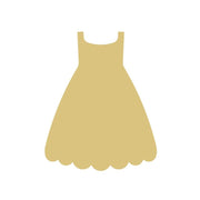 Basic Shape Gown MDF Cutout Silhouette - Unfinished For DIY