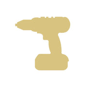 Basic Shape Drill MDF Cutout Silhouette - Unfinished For DIY