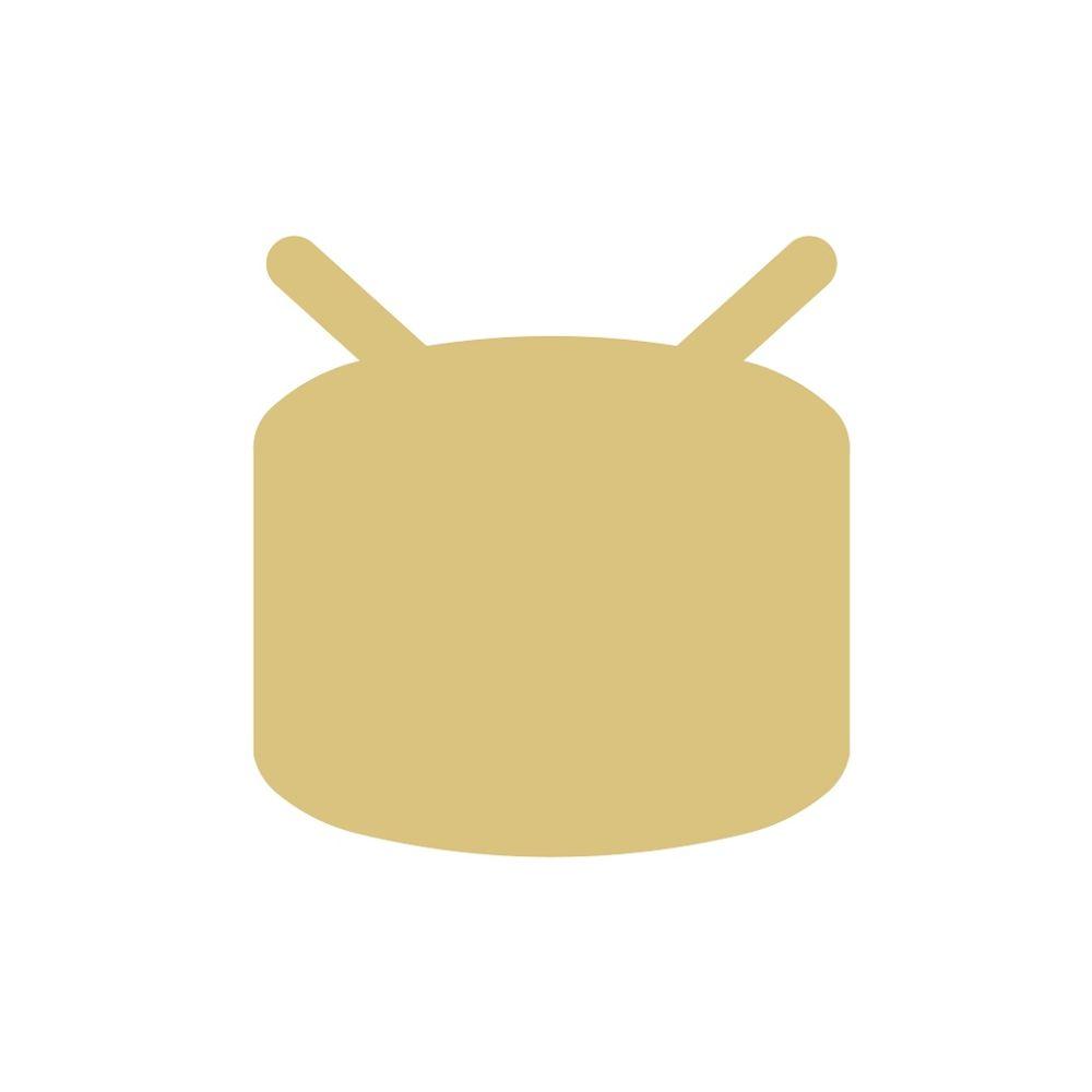 Basic Shape Drum MDF Cutout Silhouette Style 2 - Unfinished For DIY