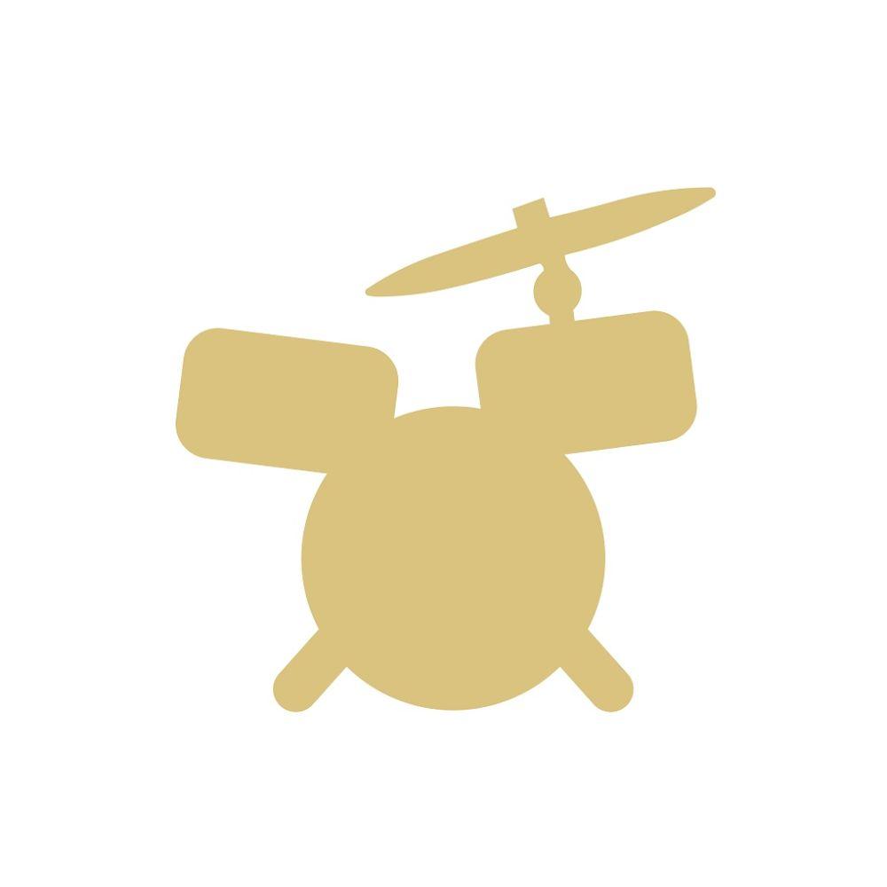 Basic Shape Drum Set MDF Cutout Drum Set Silhouette - Unfinished For DIY