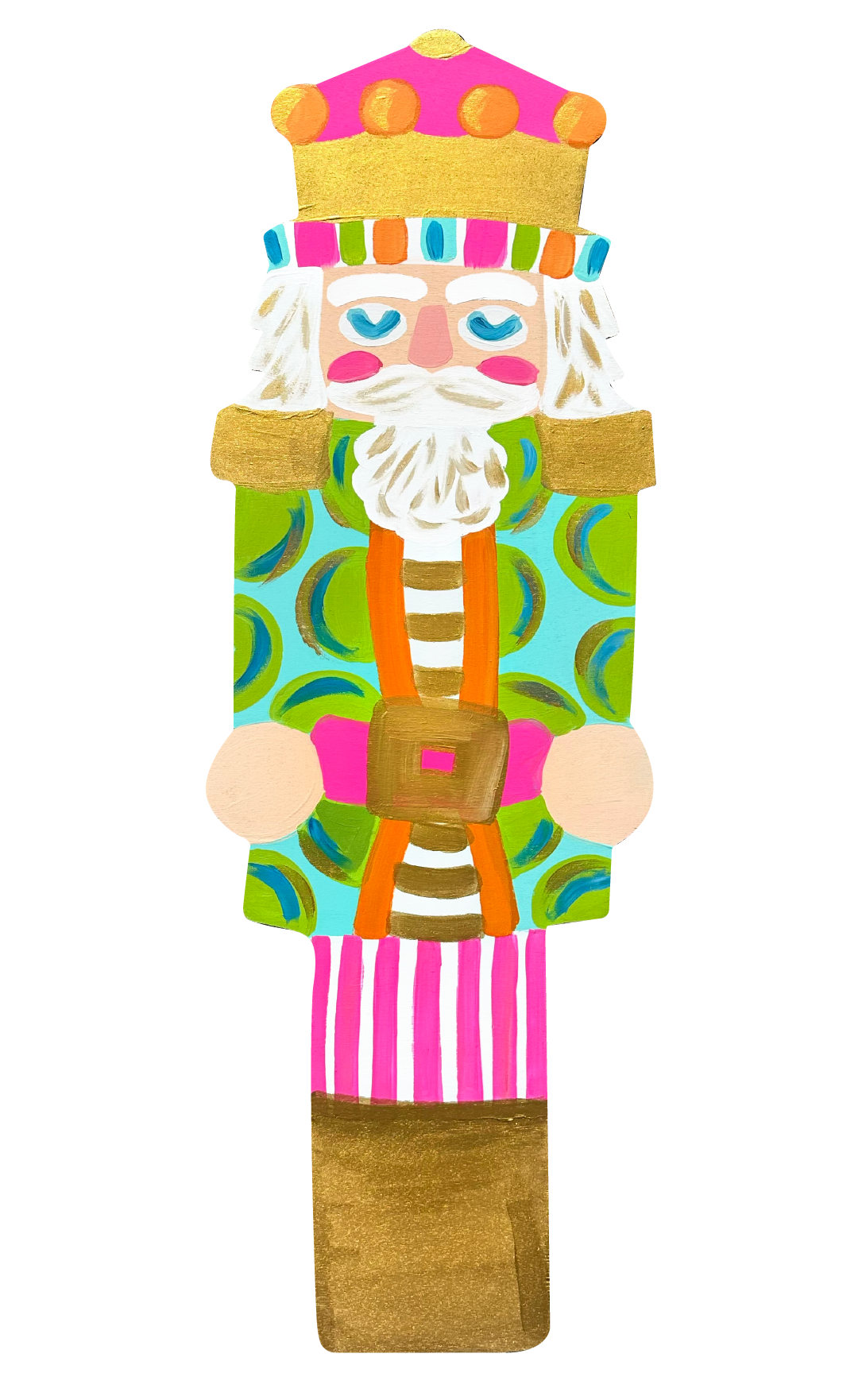 JOHNATHAN STEGALL NUTCRACKER WITH GREEN DOTS